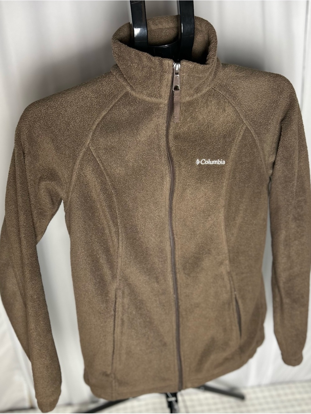 Columbia Women's Brown Full-Zip Teddy Fleece Jacket